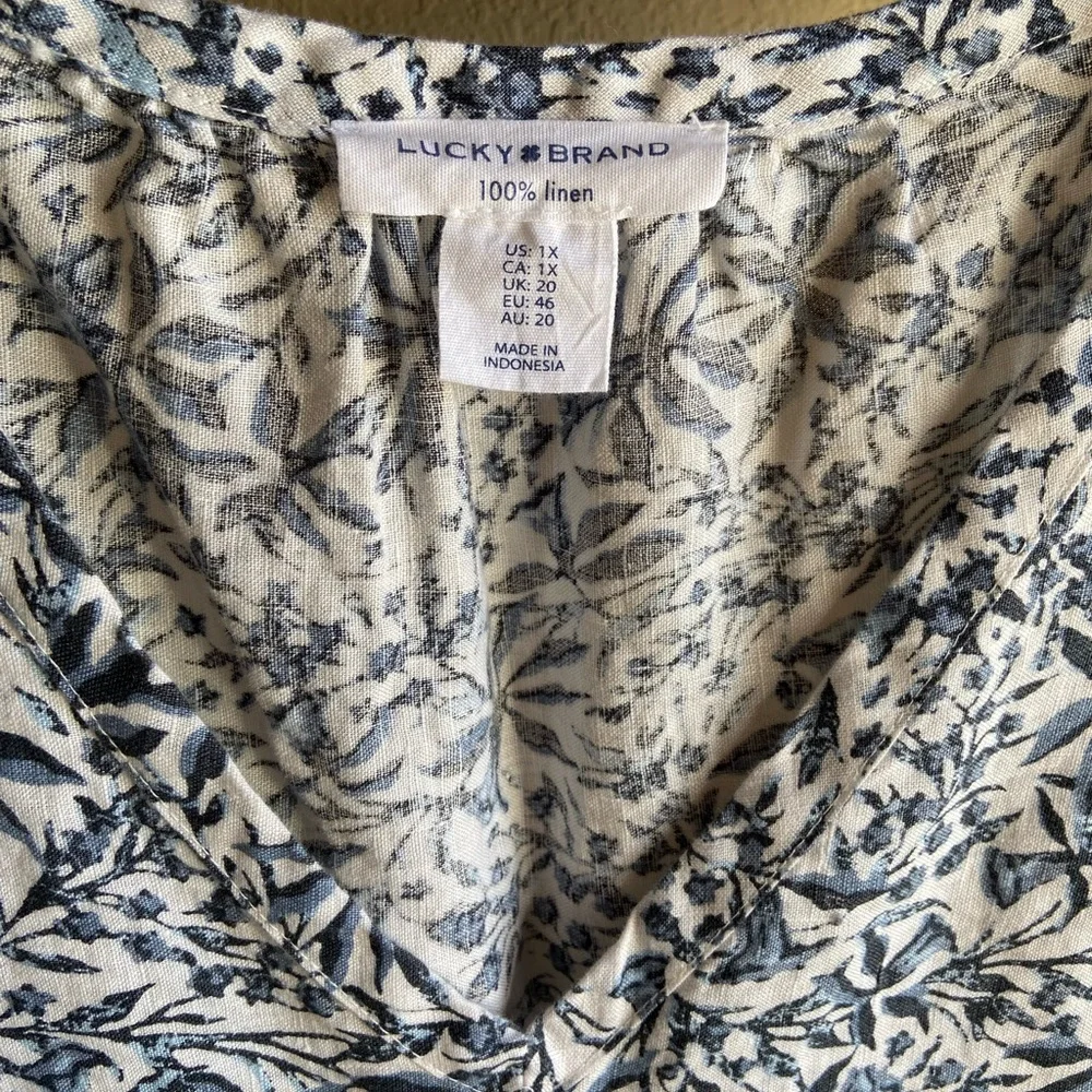 Lucky Brand linen tiered dress - Picture 2 of 3